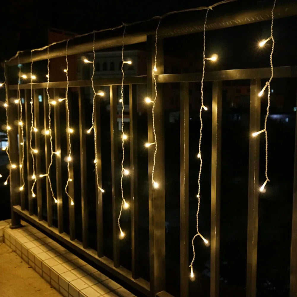 Transform Your Space with Our LED Waterfall Curtain String Lights