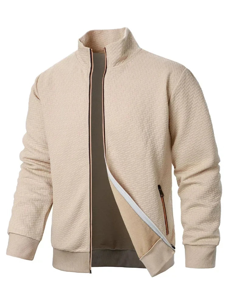 Elevate Your Style with Our Premium Men's Zipper Cardigan Jacket