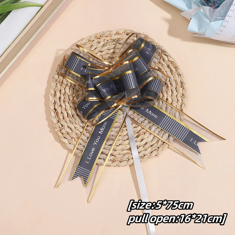 Transform Your Gifts with Large Pull Bow Ribbons – 5-50 Pieces for Beautiful Presentation