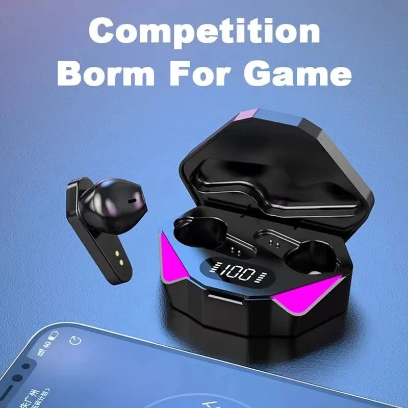 Wireless Bluetooth Gaming Earbuds – Immerse Yourself in Sound with LED Display & Noise Cancelling