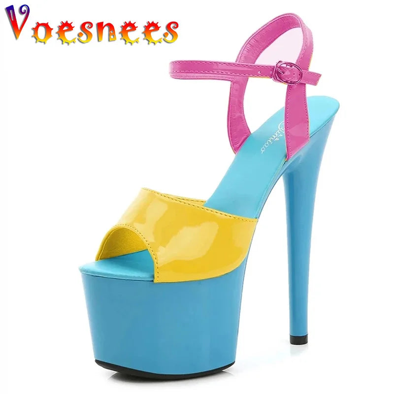 Elevate Your Style with Modern Platform High Heels – 6.7" Stiletto Sandals for Parties, Pole Dance & Summer Events (US 4–10.5)