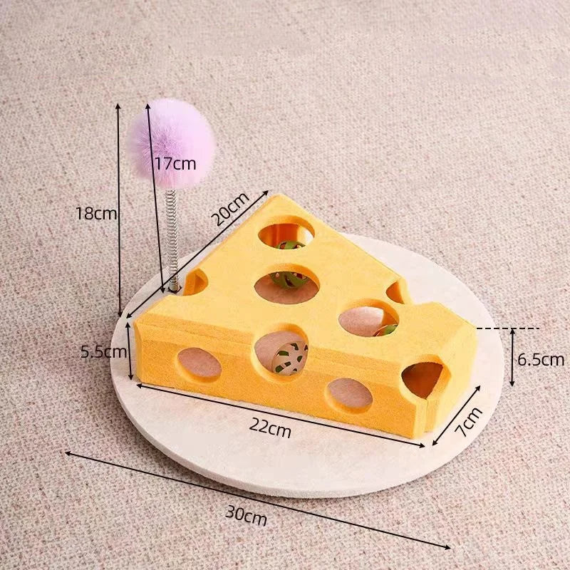 Interactive Cat Puzzle Toy – Fun Felt Maze with Bell Ball for Engaging Playtime