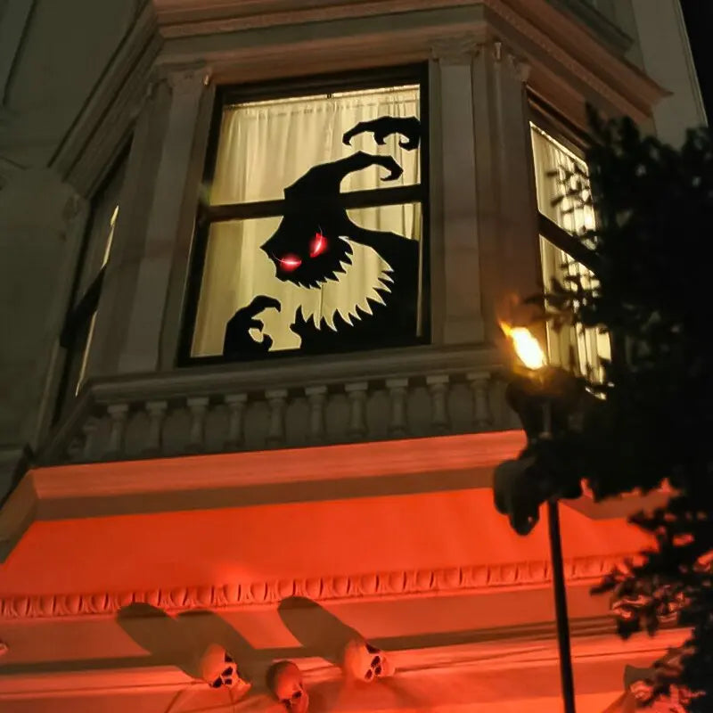 Transform Your Home with Festive Halloween Door and Window Stickers
