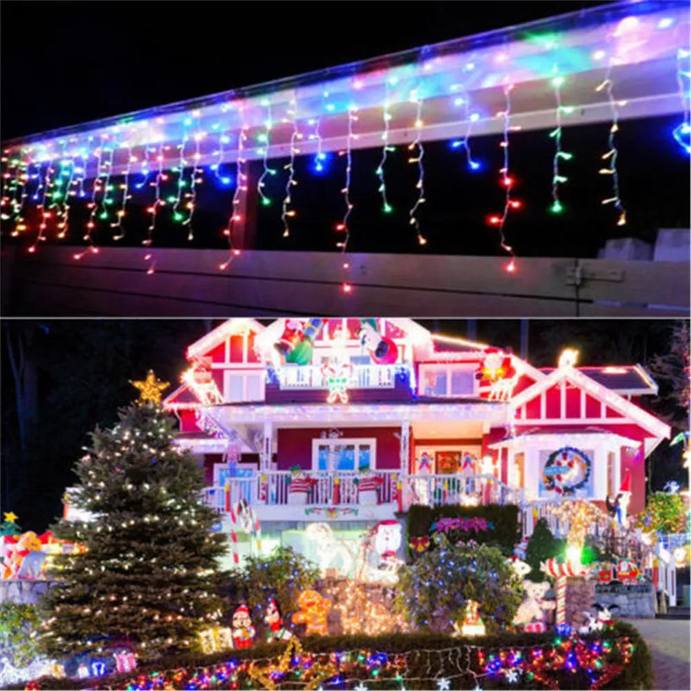 Transform Your Space with Our LED Waterfall Curtain String Lights