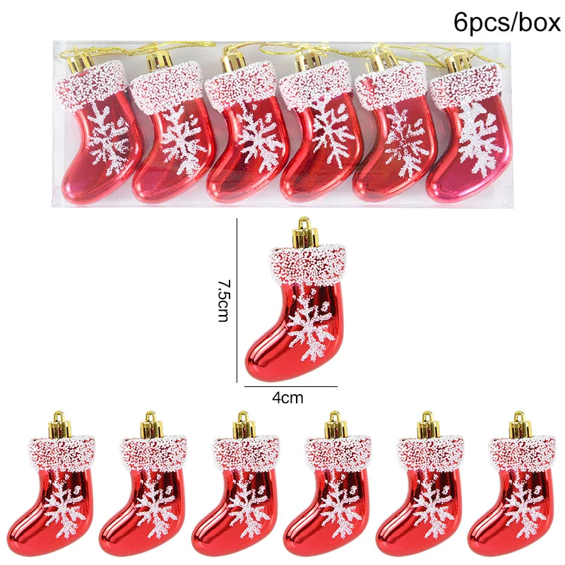 6pcs Christmas Lollipop Candy Cane Pendant - OLM Store