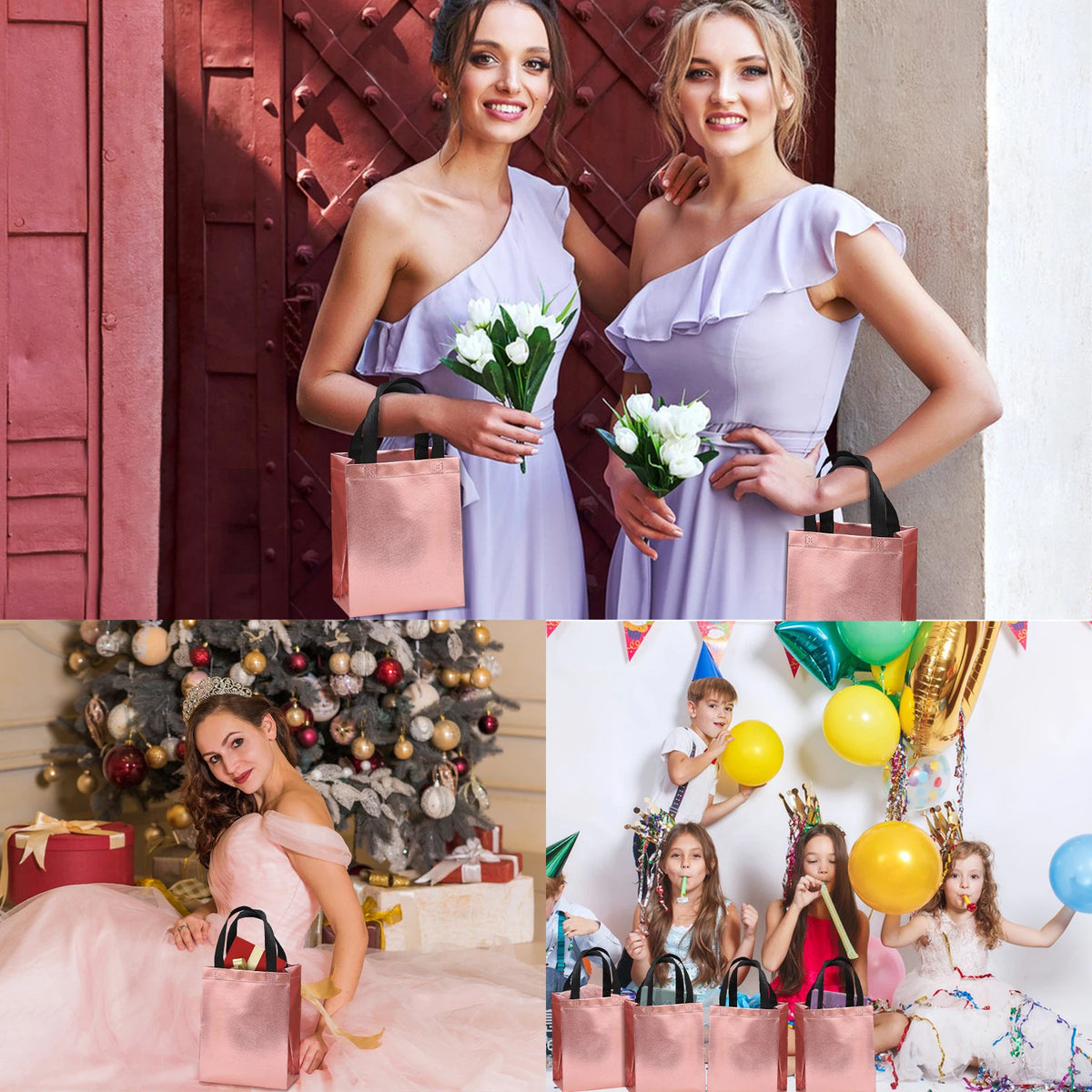 Reusable Gift Bags for Events – 20pcs Aluminized Non‑Woven Tote Bags Perfect for Any Occasion
