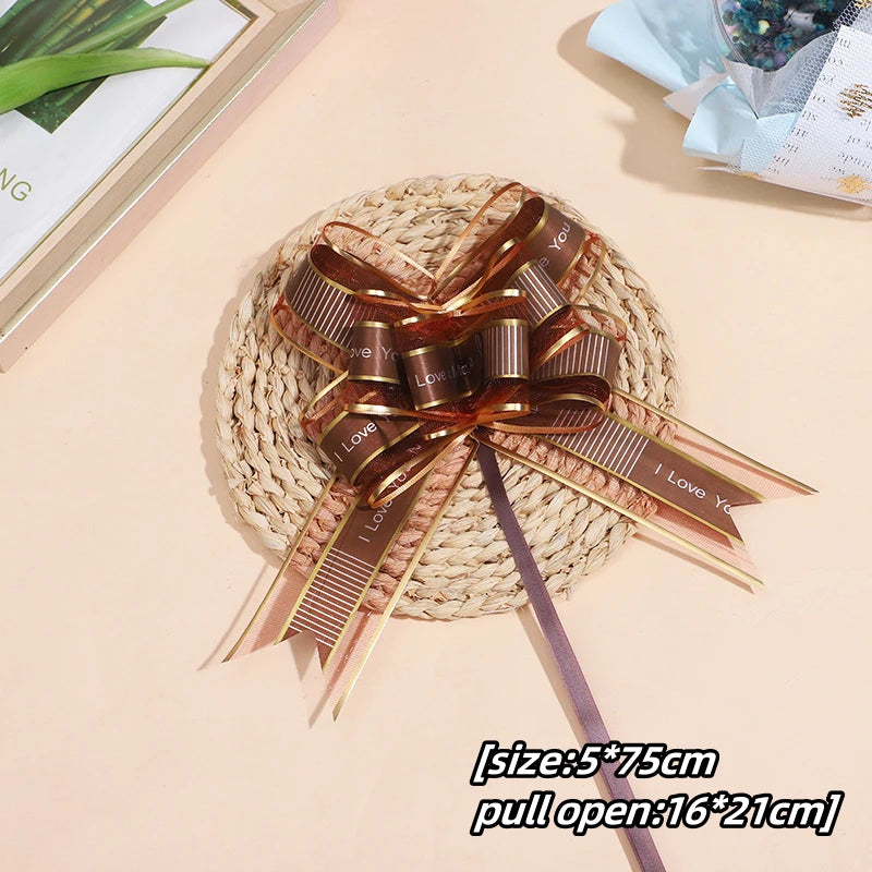 Transform Your Gifts with Large Pull Bow Ribbons – 5-50 Pieces for Beautiful Presentation