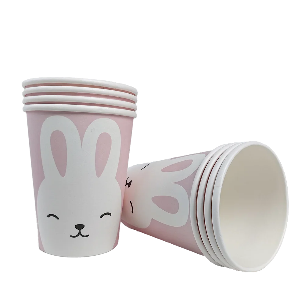 Easter Bunny Tableware Set – Adorable Disposable Plates, Cups & Napkins for Celebration Fun!