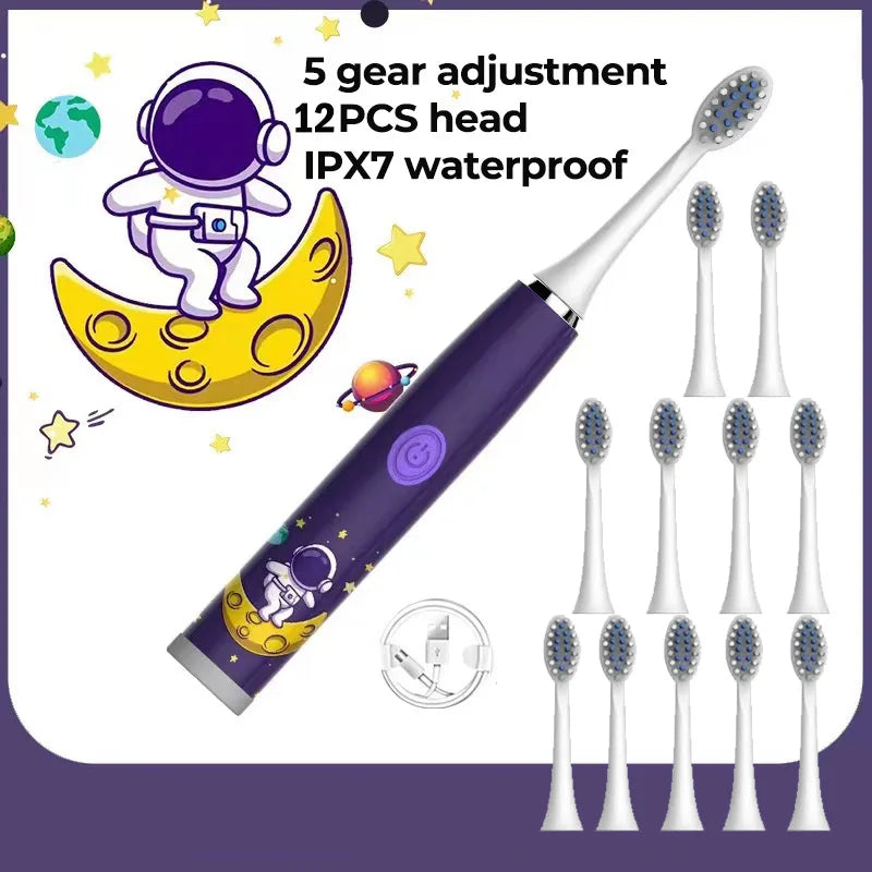 Children's Waterproof Rechargeable Sonic Toothbrush - OLM Store