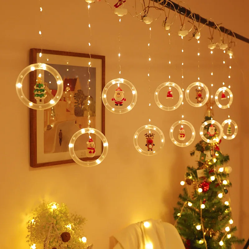 Illuminate Your Home with Enchanting Christmas Fairy Lights: Wish Ball LED Curtain Lights for the Holidays