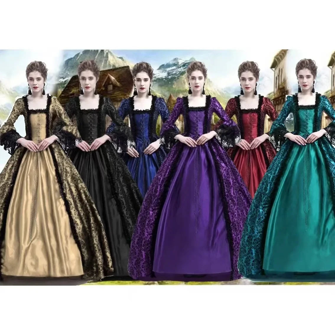 Gothic Victorian Cosplay Dress - Embrace Elegance with a Touch of Dark Fantasy