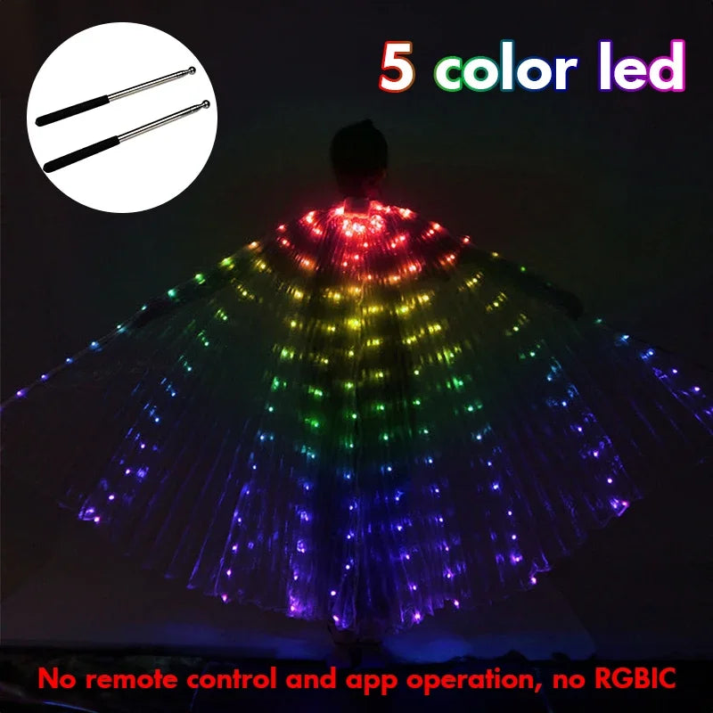 Experience the Magic of RGB LED Belly Dance Wings for Unforgettable Performances