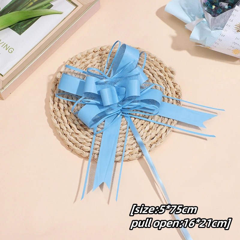 Transform Your Gifts with Large Pull Bow Ribbons – 5-50 Pieces for Beautiful Presentation