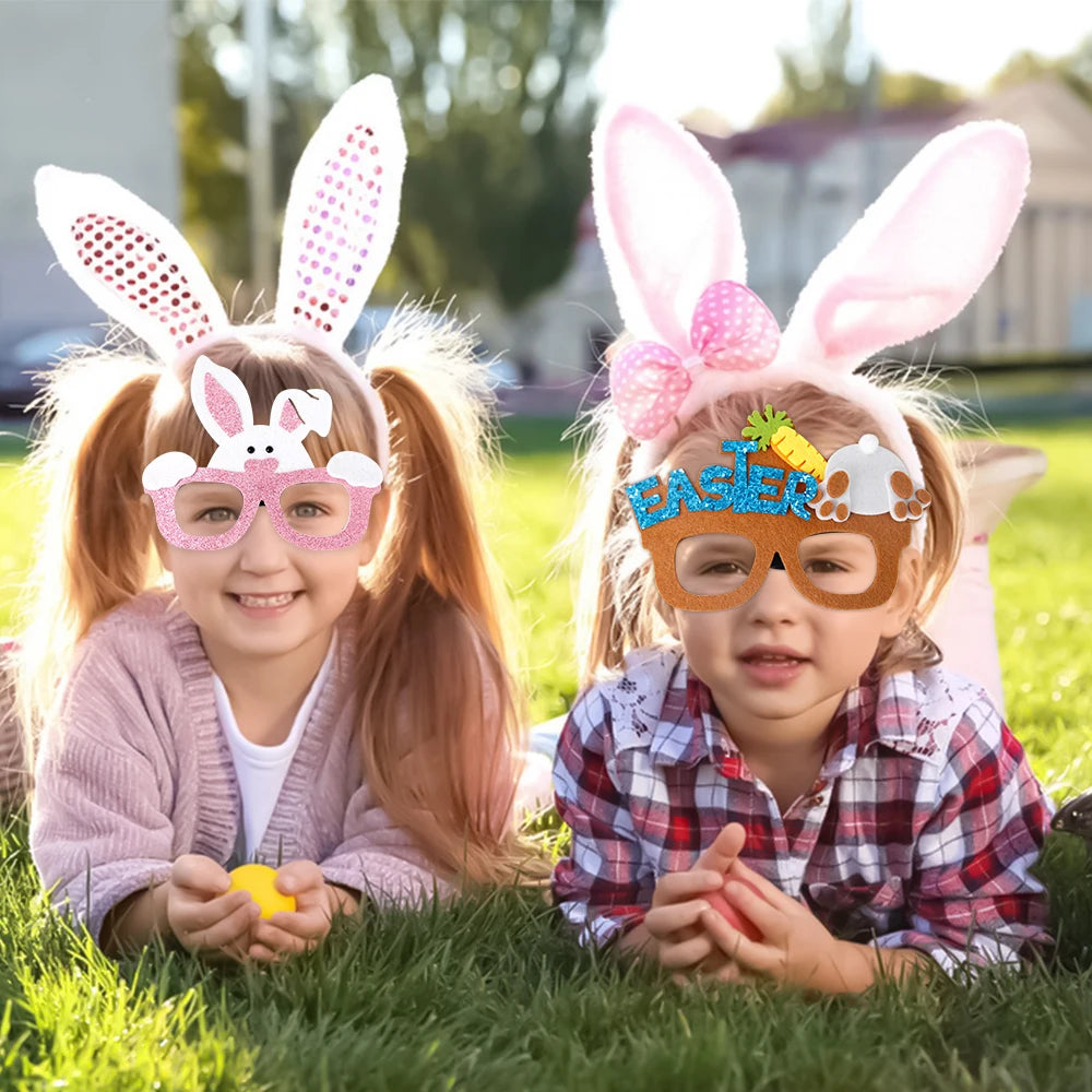 Easter Glasses for Kids – Whimsical Bunny & Eggshell Props for Fun Celebrations
