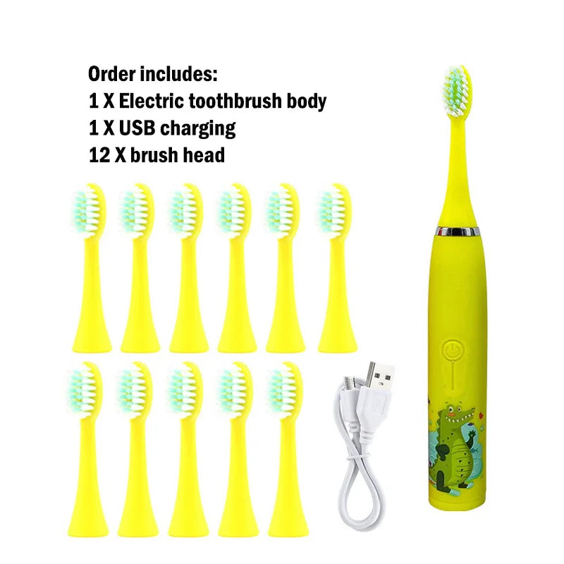Children's Waterproof Rechargeable Sonic Toothbrush - OLM Store