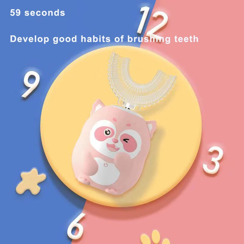 360 Degrees U-Shape Children Electric Toothbrush - OLM Store