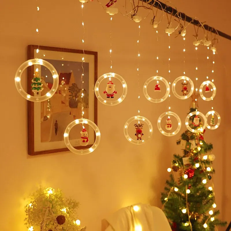 Illuminate Your Home with Enchanting Christmas Fairy Lights: Wish Ball LED Curtain Lights for the Holidays