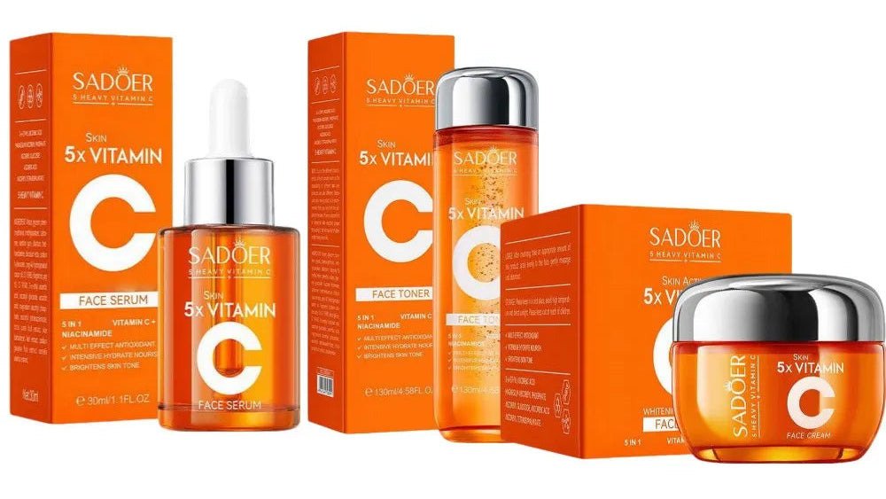 Illuminate Your Skin with the Vitamin C Brightening Essence Set – Your Ultimate Dark Spot Corrector, Pore Minimizer & Skin Tone Perfector