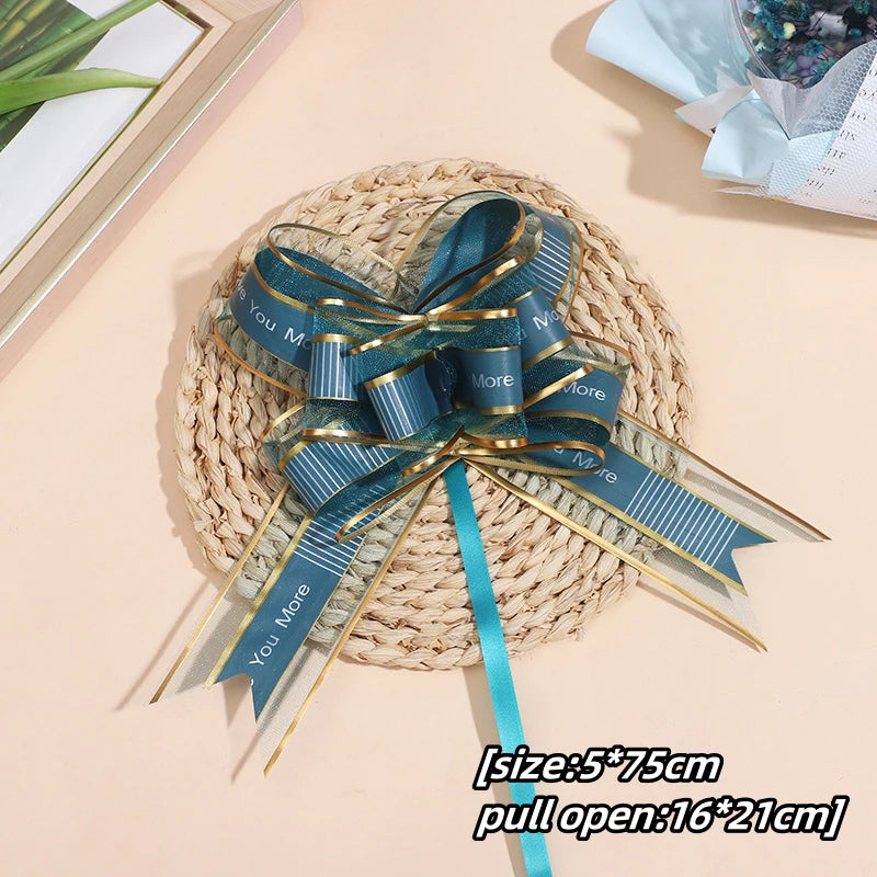 Transform Your Gifts with Large Pull Bow Ribbons – 5-50 Pieces for Beautiful Presentation