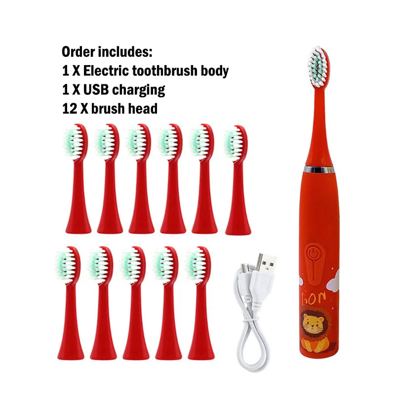 Children's Waterproof Rechargeable Sonic Toothbrush - OLM Store