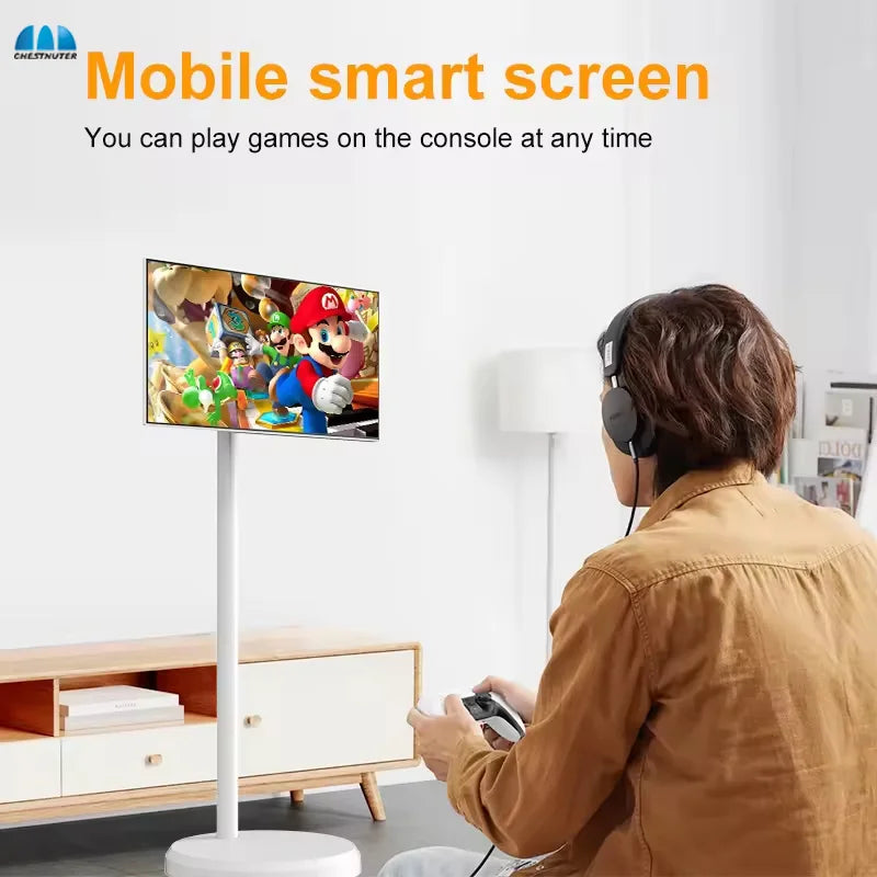 Experience Ultimate Flexibility with the 21.5 Inch Battery-Powered Smart TV