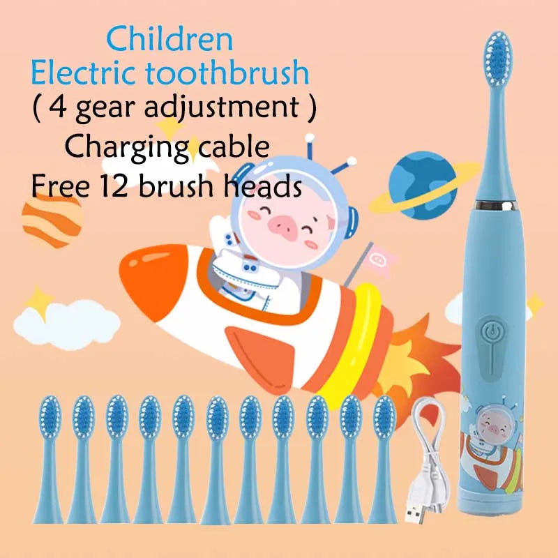 Children's Waterproof Rechargeable Sonic Toothbrush - OLM Store