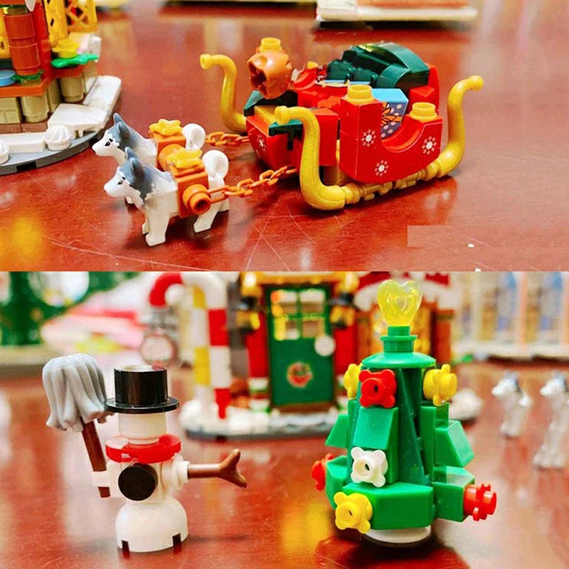Mini Building Block Christmas House Set: Unleash Your Holiday Creativity!
