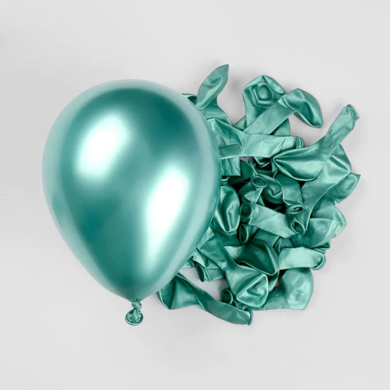 Elevate Your Celebrations with Our Metallic Chrome Balloon Set - Perfect for Weddings, Baby Showers, and Birthdays