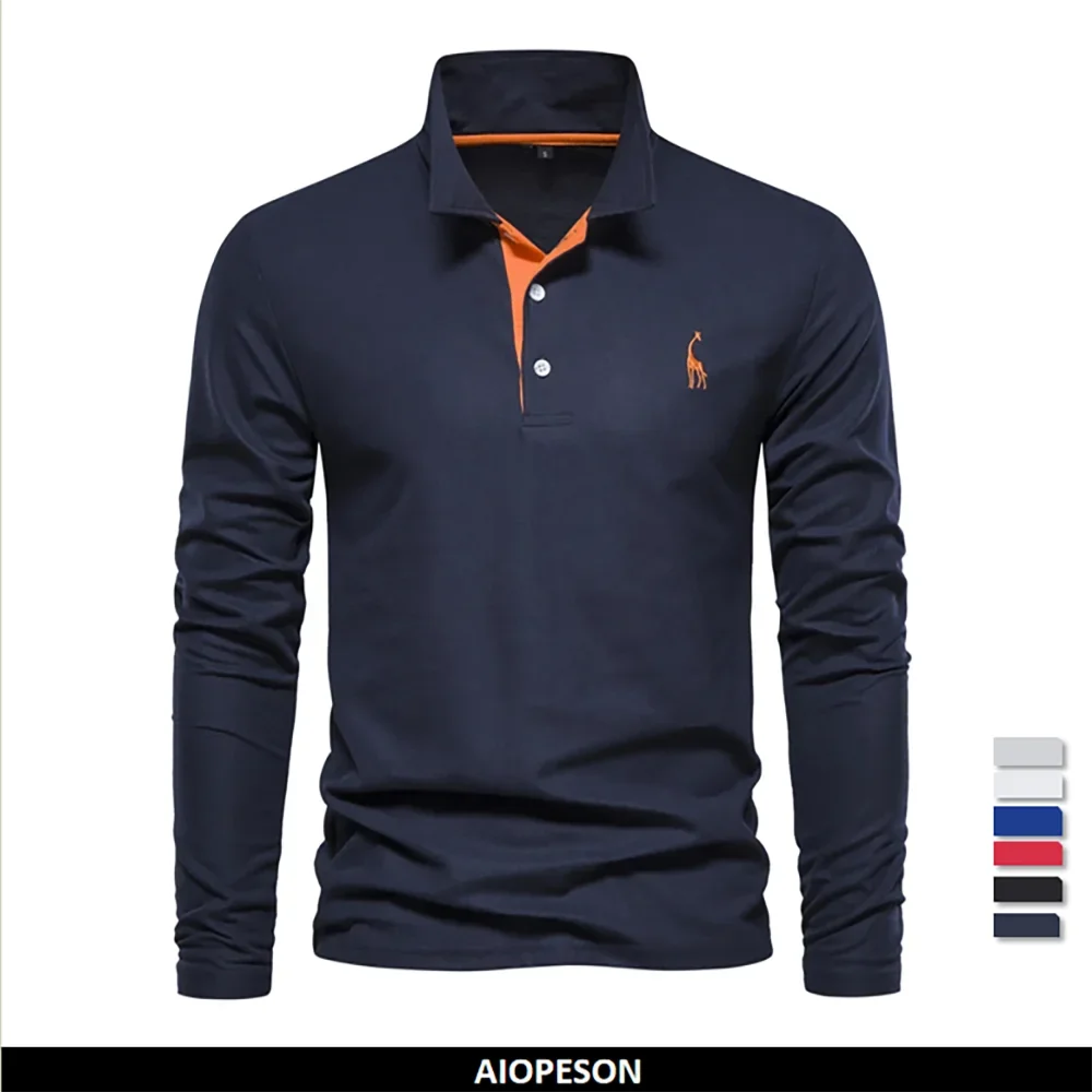 Men’s Deer Embroidery Polo Shirt - OLM Store