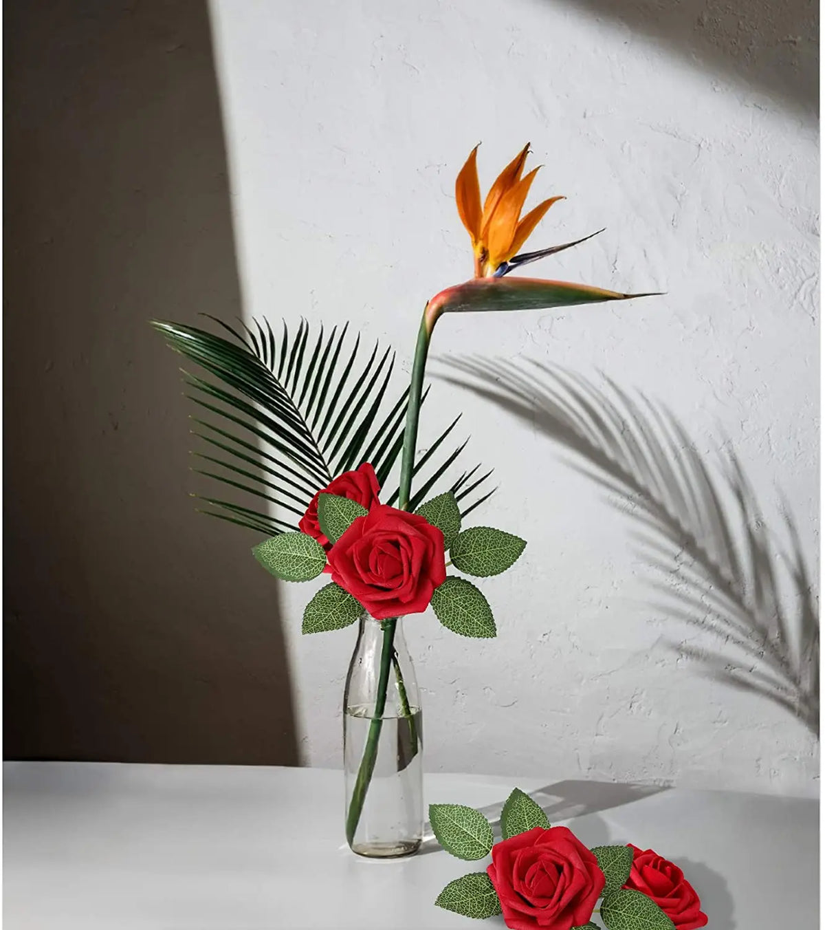 Transform Your Celebrations with Real Looking Artificial Roses - 25pcs Soft Foam Flower Heads
