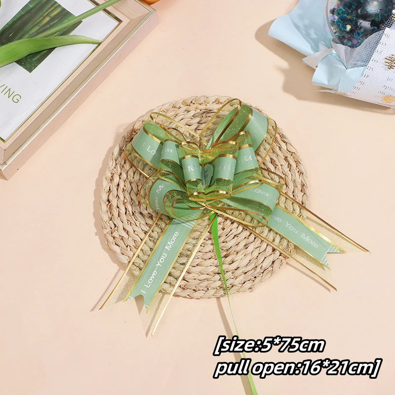 Transform Your Gifts with Large Pull Bow Ribbons – 5-50 Pieces for Beautiful Presentation