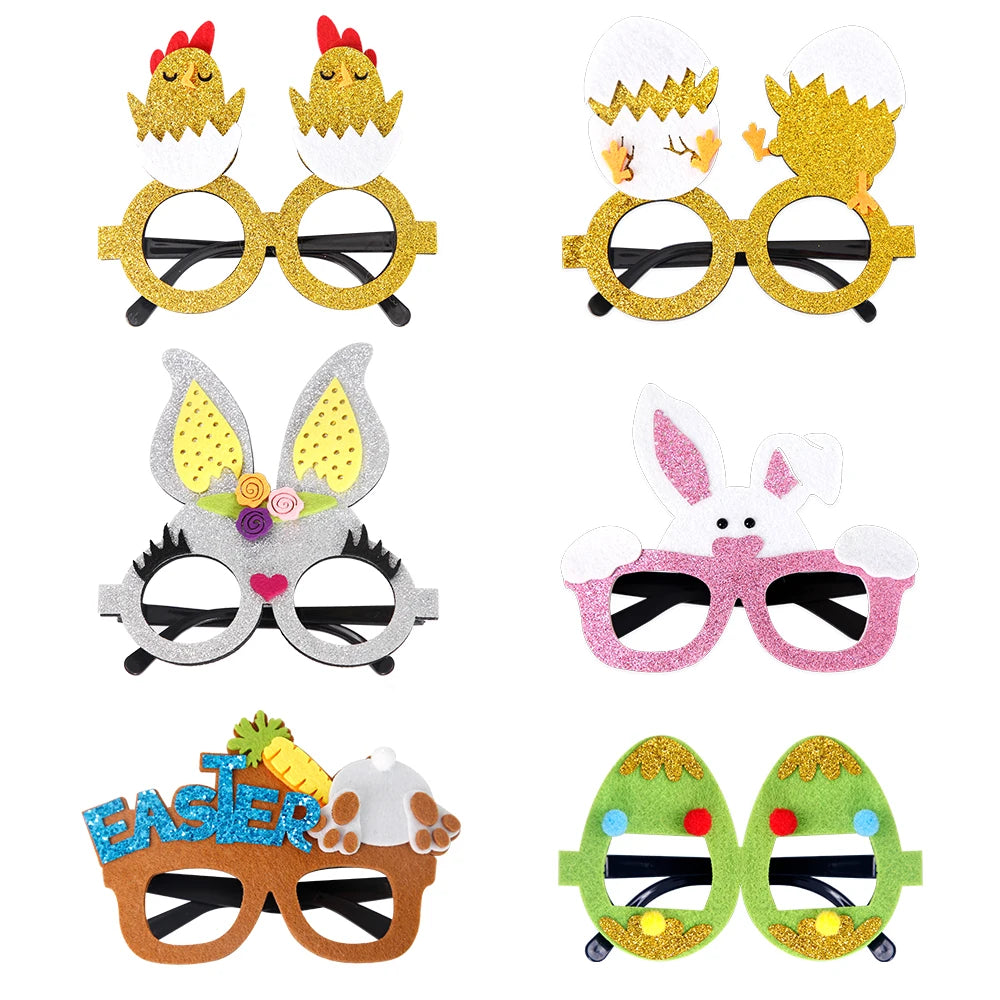 Easter Glasses for Kids – Whimsical Bunny & Eggshell Props for Fun Celebrations