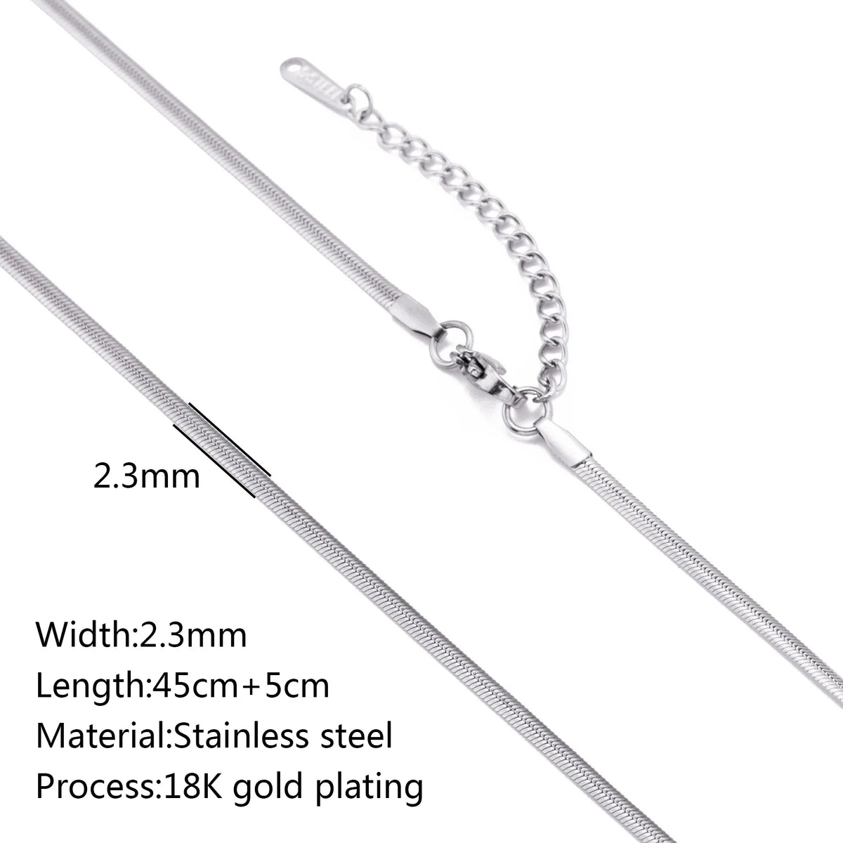 5‑Piece Stainless Steel Chain Necklace Set – Bead, Rope, Cuban, Paperclip & Snake Link Chains for Women, 18K Gold & Steel DIY Jewelry