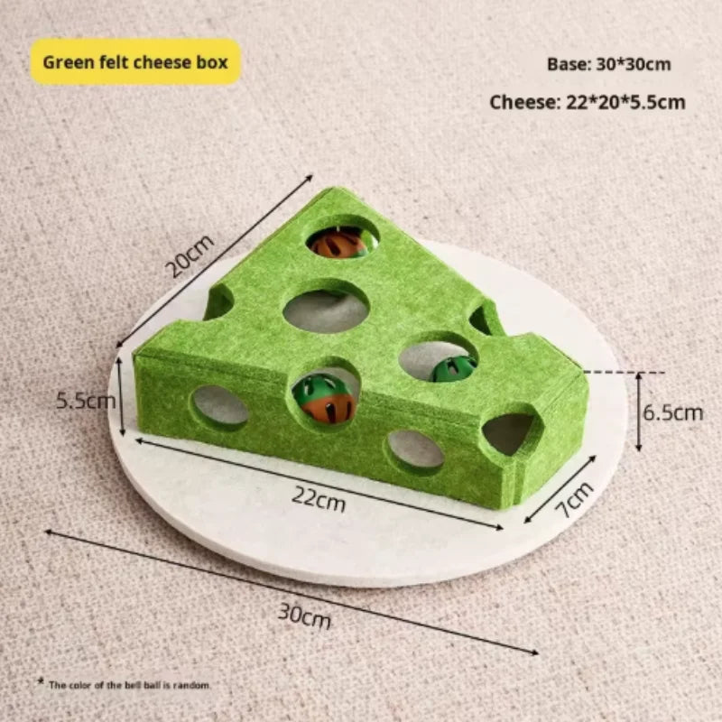 Interactive Cat Puzzle Toy – Fun Felt Maze with Bell Ball for Engaging Playtime
