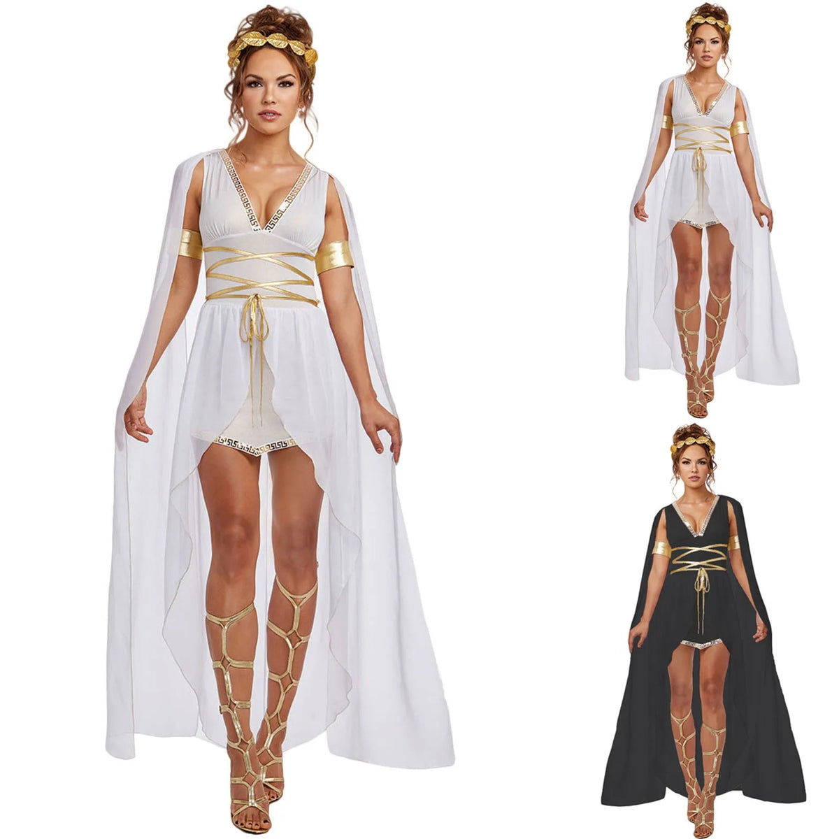 Captivating Women’s Greek Goddess Athena Costume - Perfect for Halloween & Themed Events