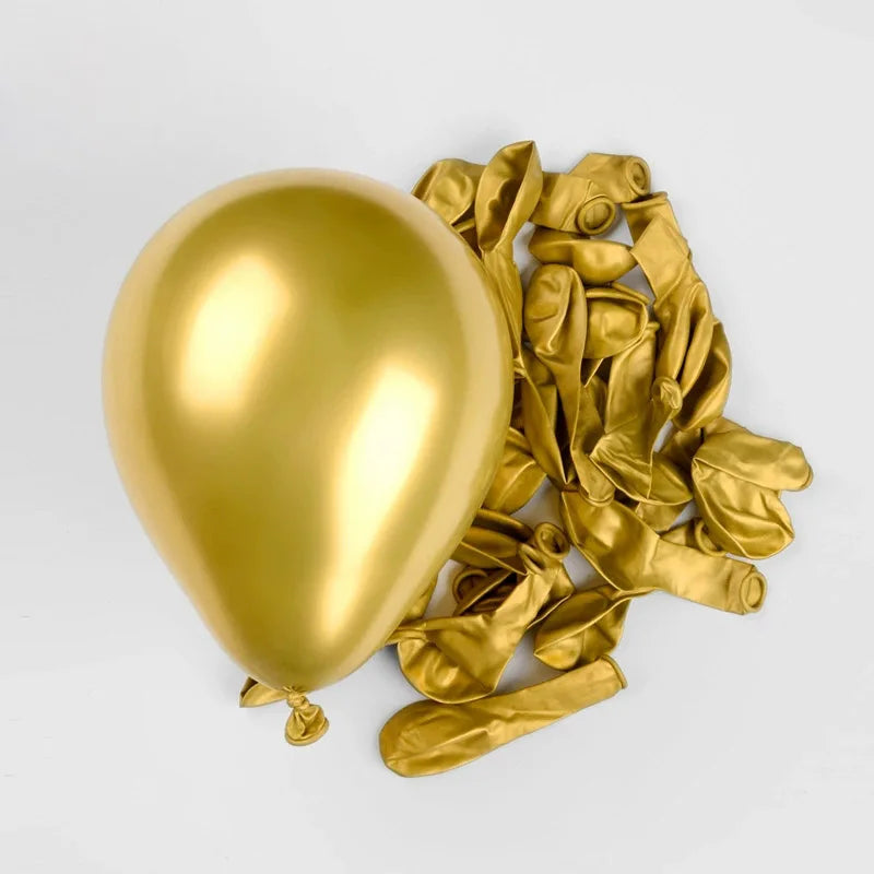 Elevate Your Celebrations with Our Metallic Chrome Balloon Set - Perfect for Weddings, Baby Showers, and Birthdays