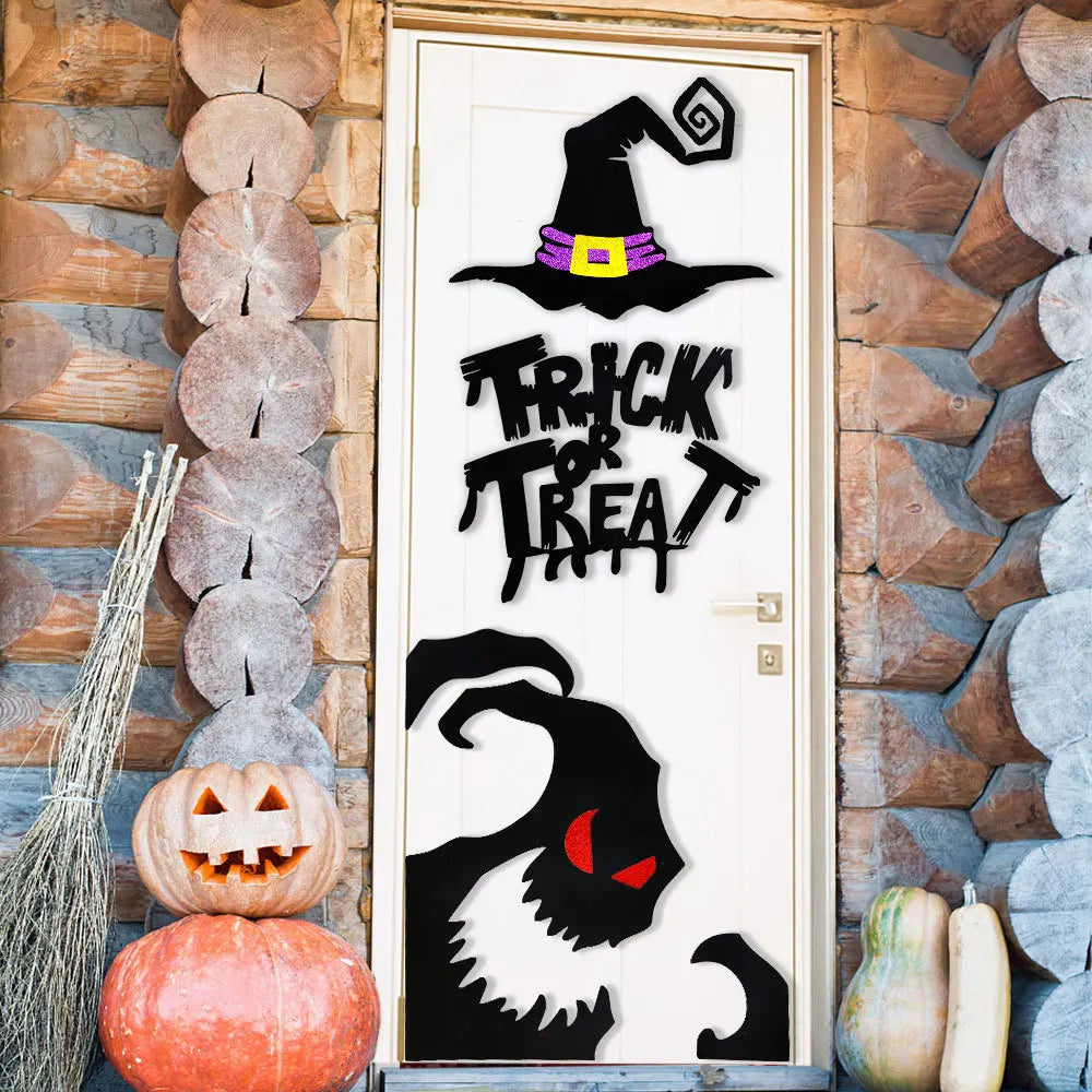 Transform Your Home with Festive Halloween Door and Window Stickers
