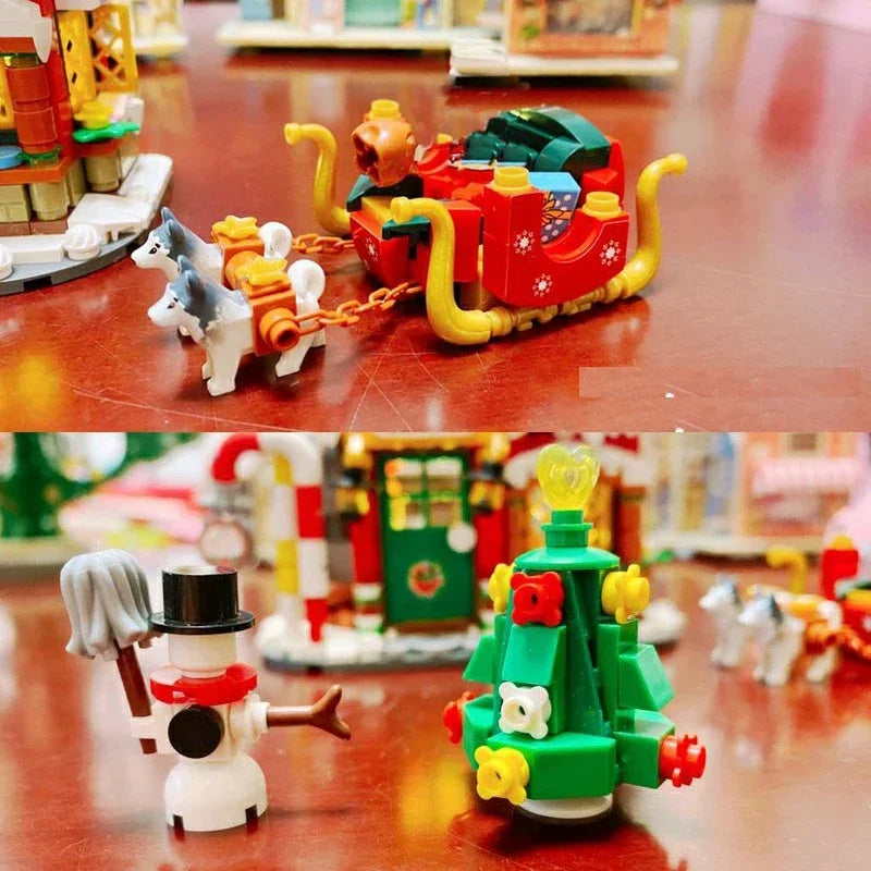Mini Building Block Christmas House Set: Unleash Your Holiday Creativity!