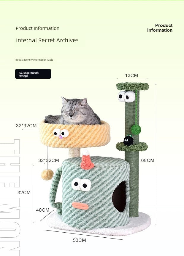 Small Monster Cat Climbing Frame – The Ultimate Playground for Your Feline Friend