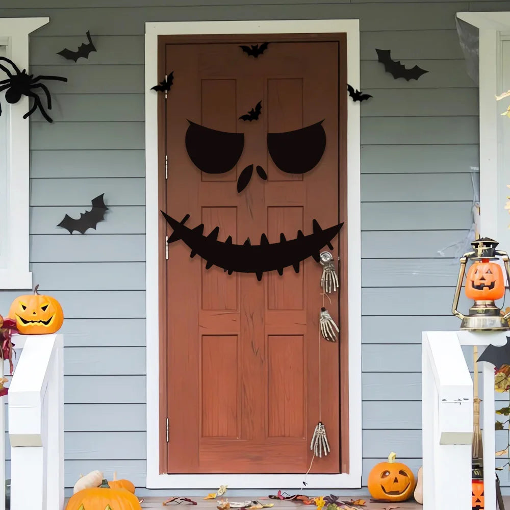 Transform Your Home with Festive Halloween Door and Window Stickers