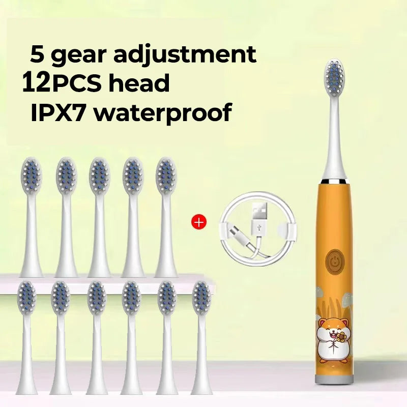 Children's Waterproof Rechargeable Sonic Toothbrush - OLM Store