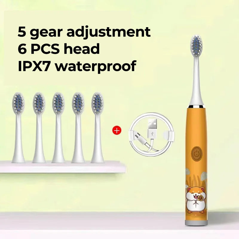 Children's Waterproof Rechargeable Sonic Toothbrush - OLM Store