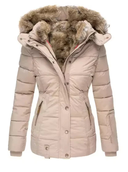 Fur Collar Slim-Fit Coat: Elevate Your Winter Wardrobe