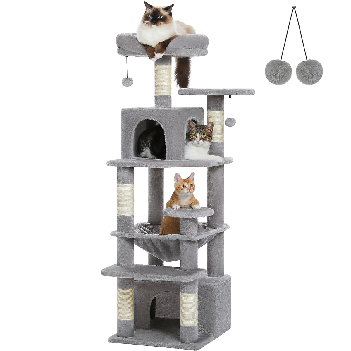 Transform Your Home with Our Large Cat Tree - 72.44 inches of Fun!