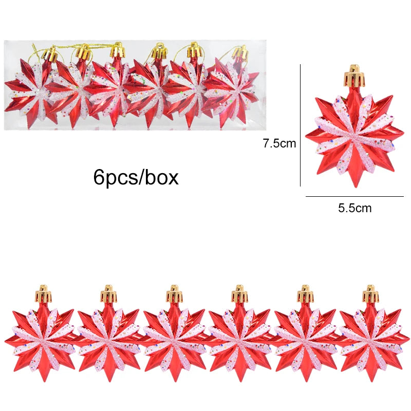 6pcs Christmas Lollipop Candy Cane Pendant - OLM Store
