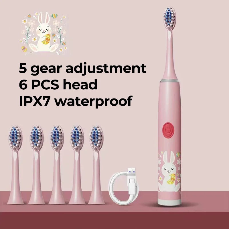 Children's Waterproof Rechargeable Sonic Toothbrush - OLM Store