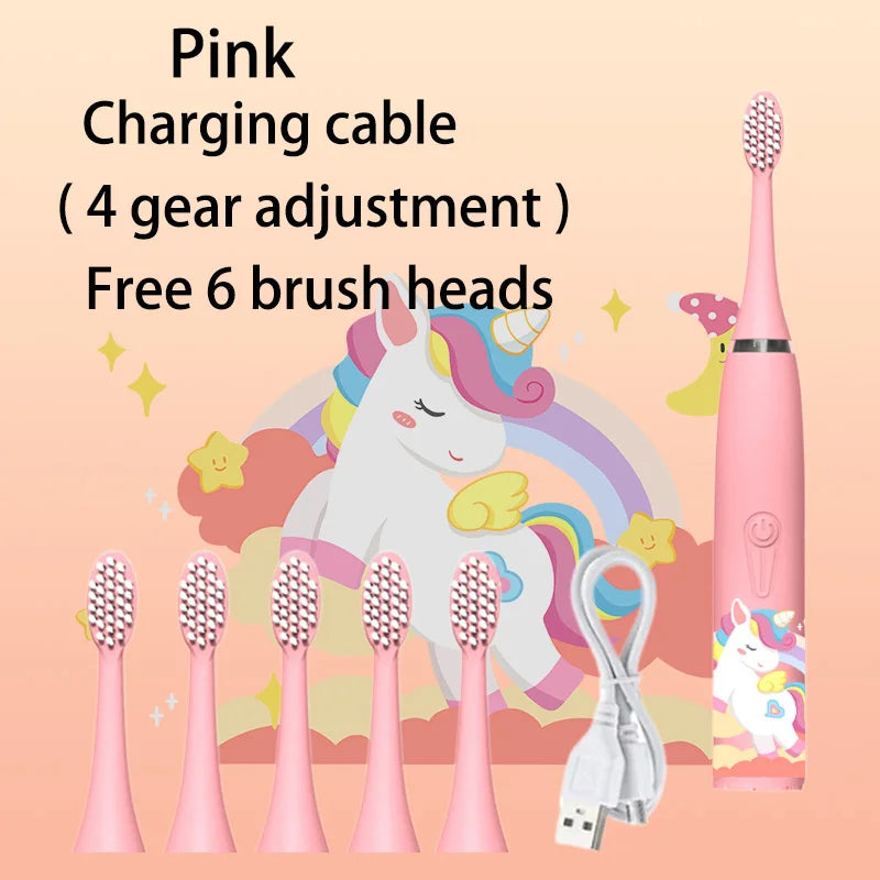 Children's Waterproof Rechargeable Sonic Toothbrush - OLM Store