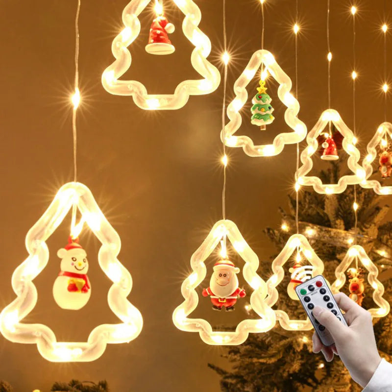 Illuminate Your Home with Enchanting Christmas Fairy Lights: Wish Ball LED Curtain Lights for the Holidays