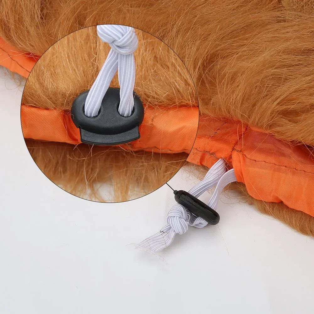 Transform Your Pup into a Wild King with Our Realistic Lion Mane Dog Costume