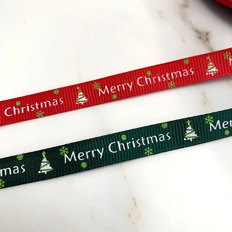 Merry Christmas Grosgrain Ribbon: Elevate Your Holiday Decor